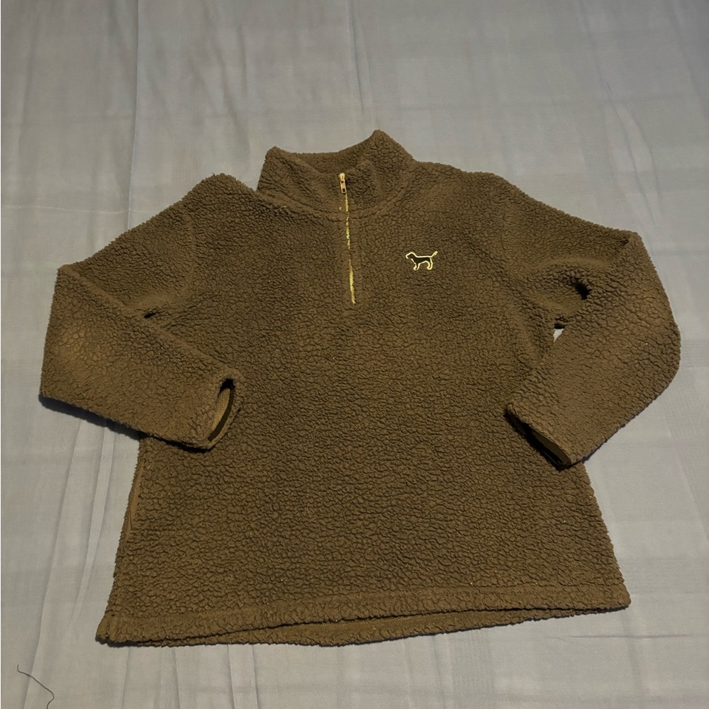 Pink 1/4 zip Sherpa size medium